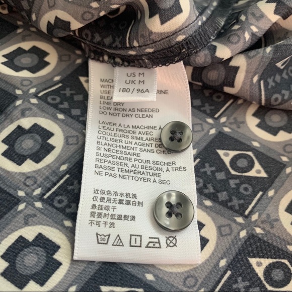 Urban Outfitters retro pattern polyester shirt GUC - Picture 7 of 8